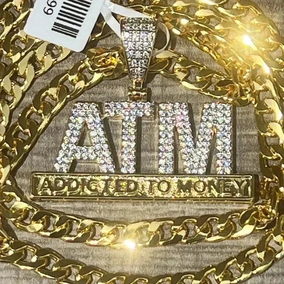 Cuban Necklaces with “A.T.M. (Addicted To Money)” - Picture 2 of 2